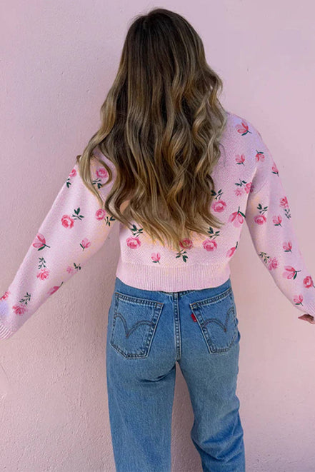 Rosa- Cropped Knit Sweater