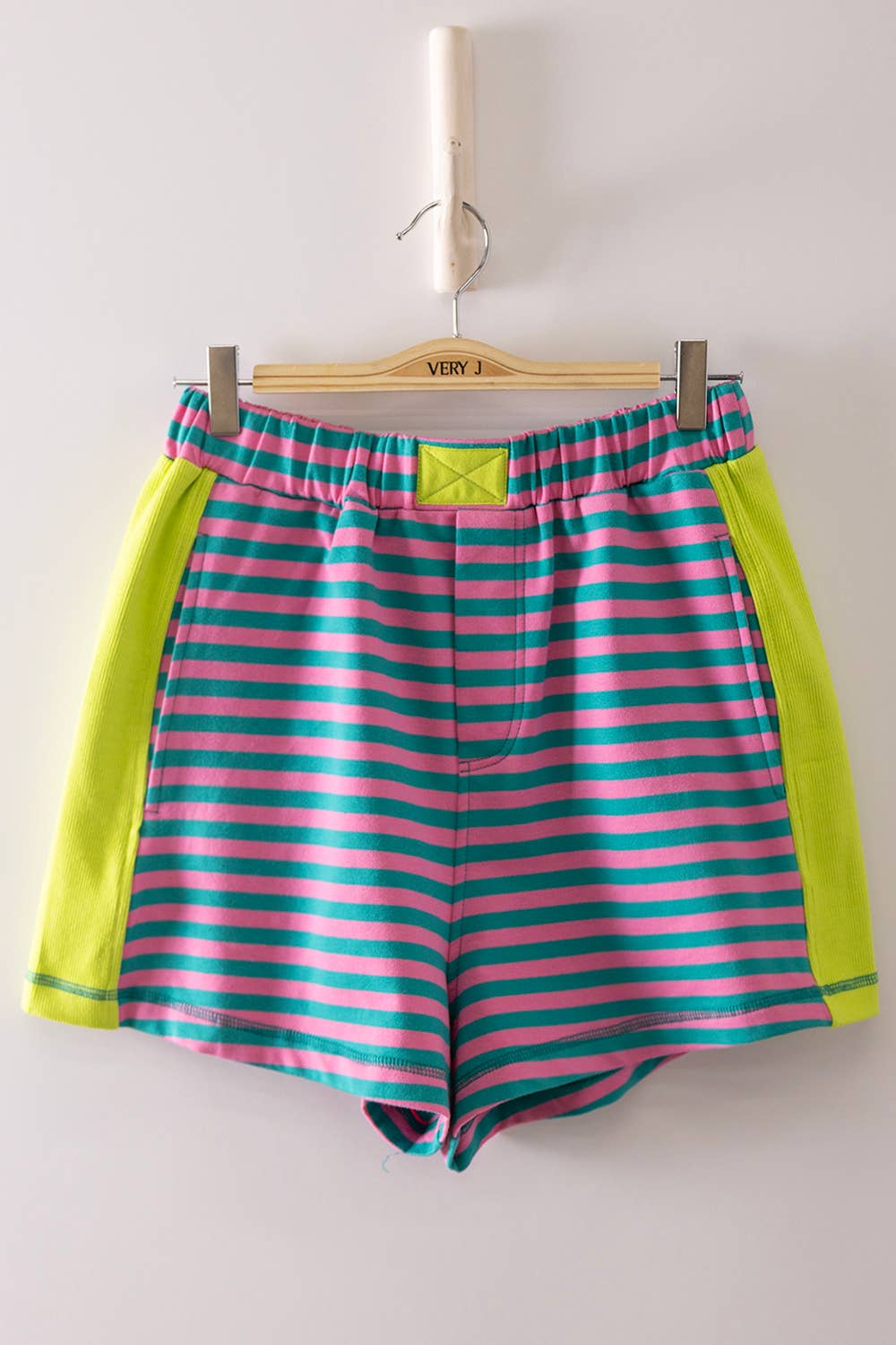 Tate Striped Color Block Lounge Shorts