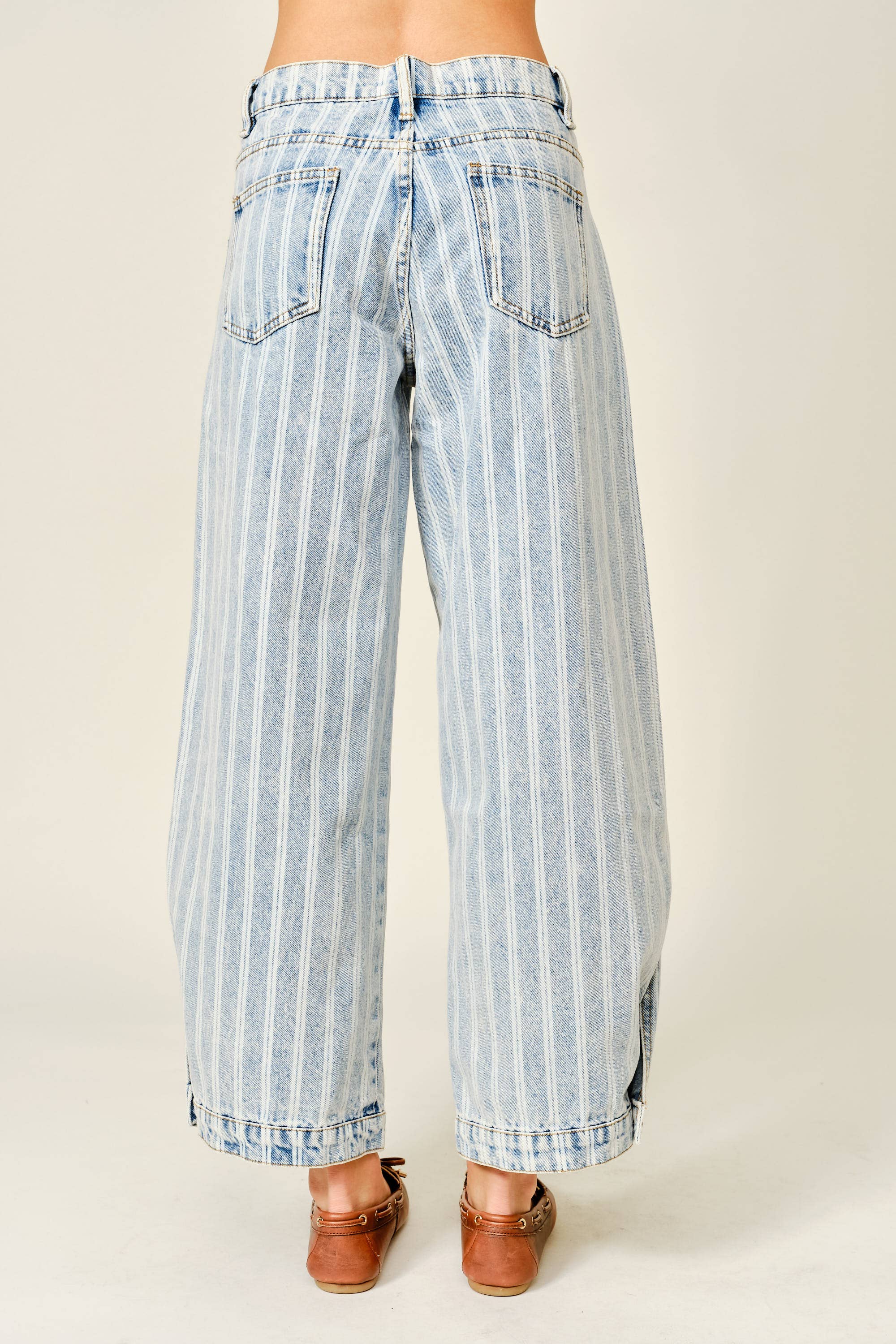 Andy - Striped Denim Pants
