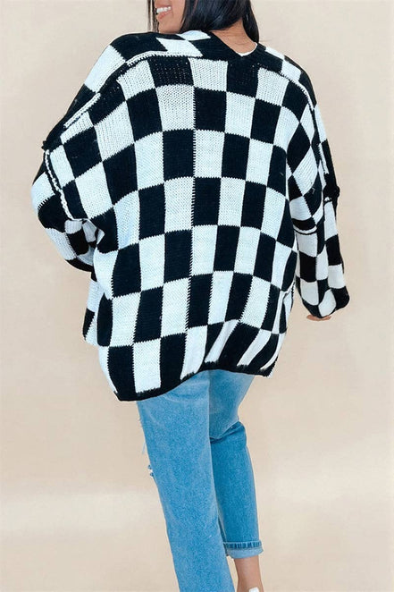 Kendall - Checkered Cardigan
