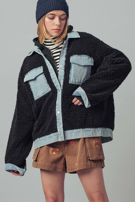 Onyx - Sherpa Denim Hybrid Jacket